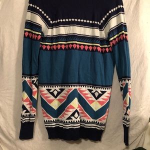 Multi-colored, Tribal pattern cardigan
